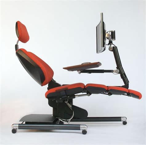 The layout of the computer workstation can increase the visual demands on operators, as can lighting levels and glare. Futuristic Desk and Chair Station is Fully Adjustable For ...