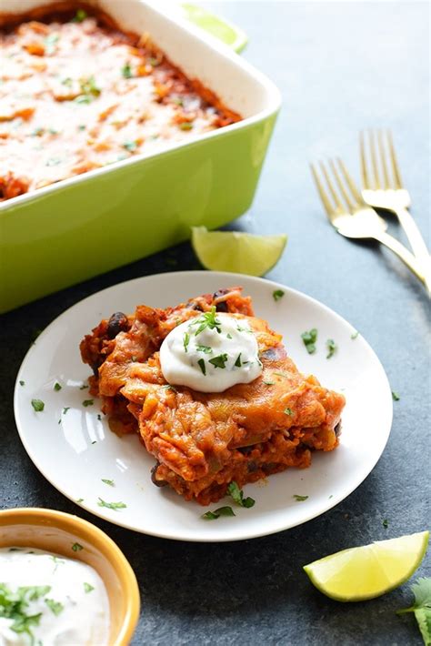Gina, i've been making your recipes for a long time, and one is better than the n. Best Chicken Enchilada Casserole - Fit Foodie Finds