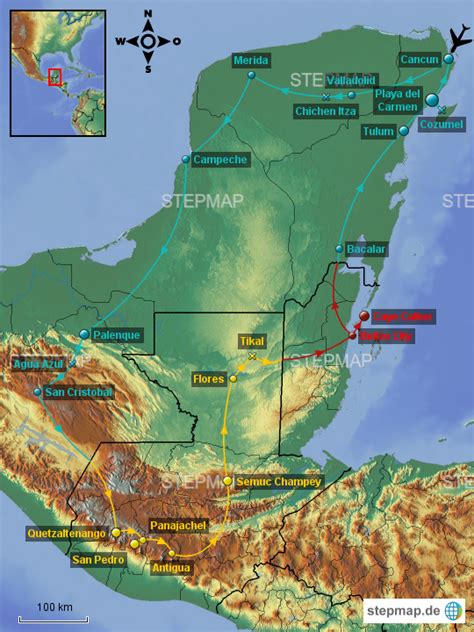 Read reviews from world's largest community for readers. StepMap - Mexico, Guatemala & Belize - Landkarte für ...