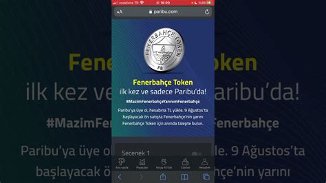 Fb token Geç kaldık Fenerbahçe token hakkında bilgilendirme Paribu