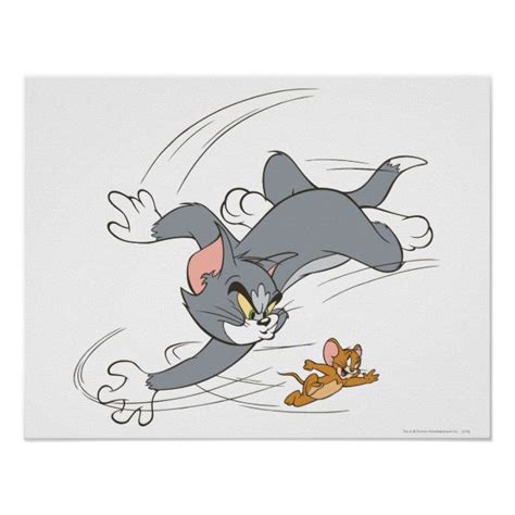 Tom And Jerry Chase Turn Poster Zazzle Tom And Jerry Tom And Jerry