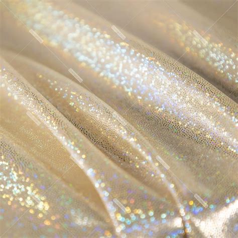 Shiny Champagne Stretchy Lame Fabric By The Yard Oneyard