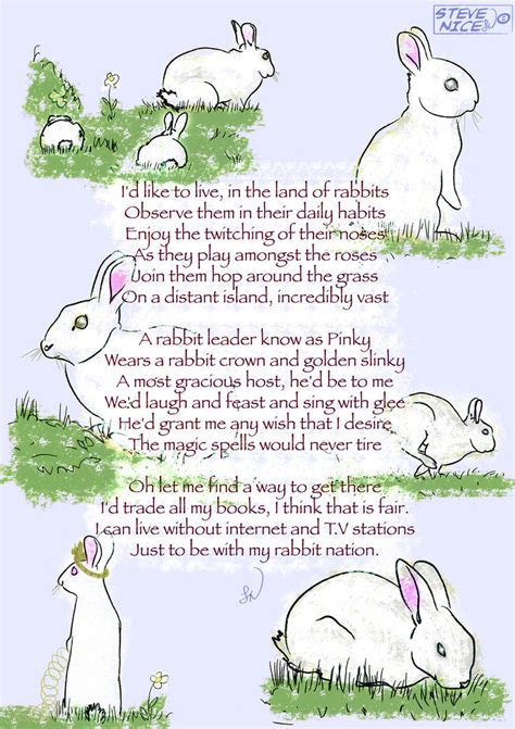 Land Of Rabbits Poem By Steve Nice On Deviantart