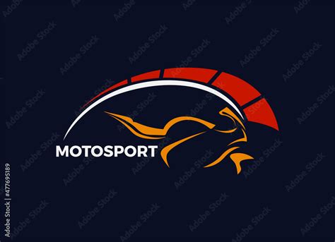 Motorsport Logo Design Template Vector Logo Designs Stock Vector