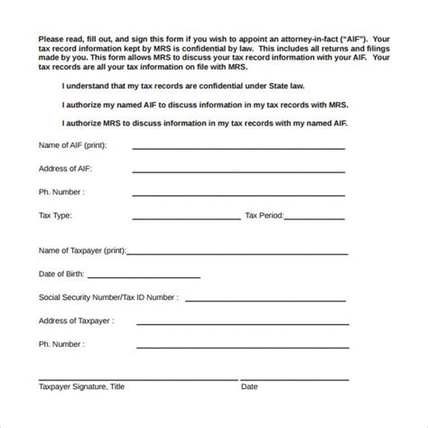 Free 8 Sample Limited Power Of Attorney Forms In Pdf Ms Word