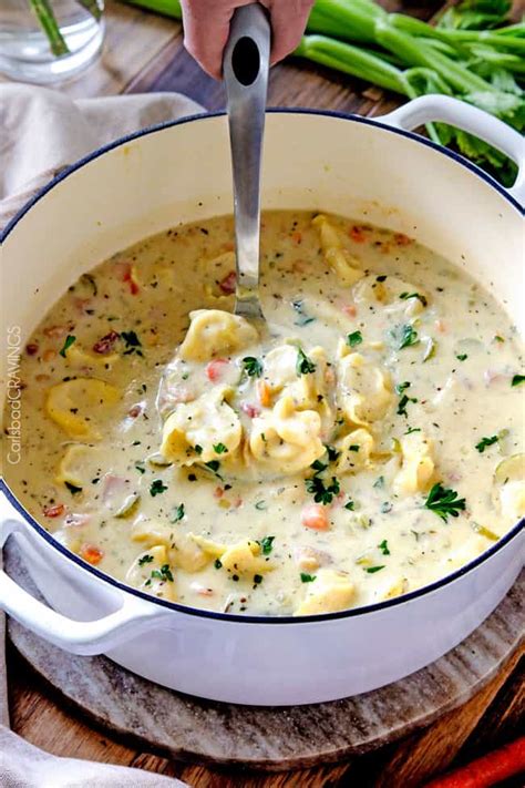 One Pot Creamy White Bean And Ham Tortellini Soup Carlsbad Cravings
