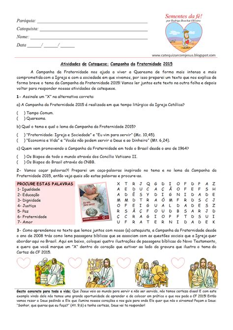 Dinamica Para Primeiro Dia De Catequese