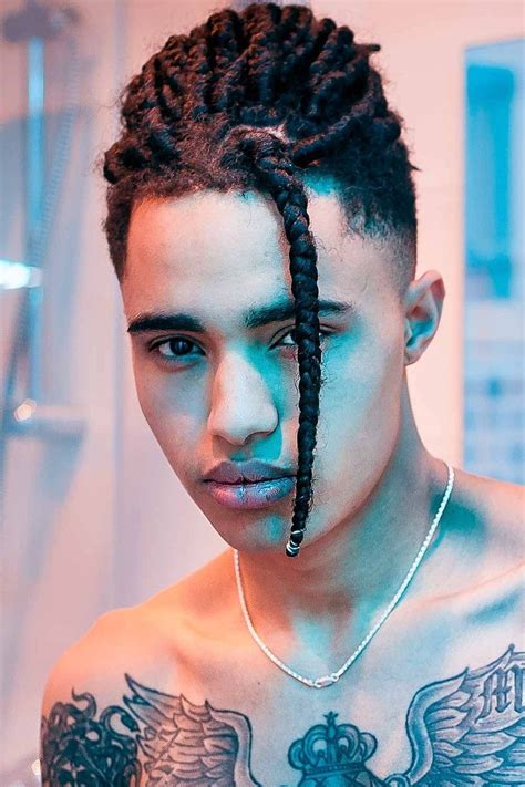 However, try to avoid long fringes, as this makes your face look rounder than it is. Braids For Men. Discover Why Man Braid Hairstyles Are So Popular Today in 2020 | Mens braids ...