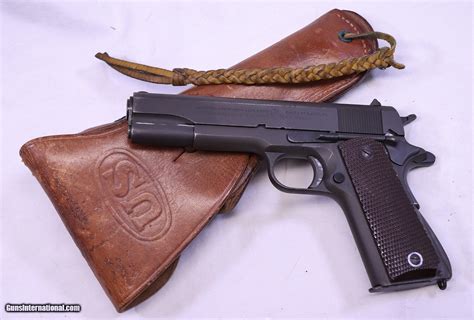 Colt M1911 A1 All Original Finish And Parts Early Ww2 Gun W Holster