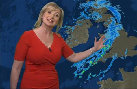 Carol Kirkwood Delivers Bbc News Weather In Curve Hugging Red Dress