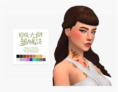Sims 4 Maxis Match Hair With Bangs Best Hairstyles Ideas For Women
