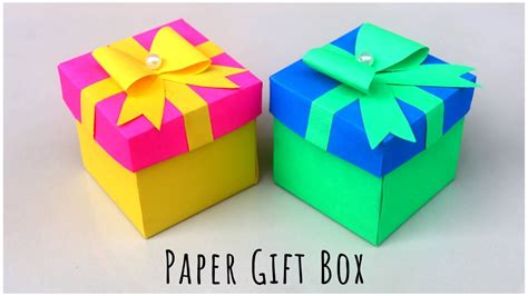 Diy T Box How To Make Paper T Box Easy Paper Craft Ideas