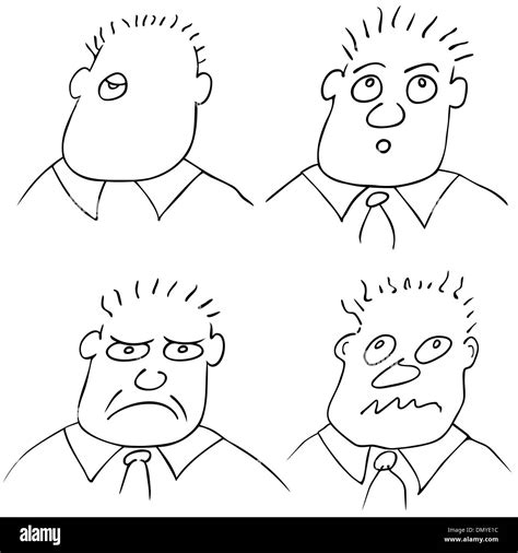 Different Facial Expressions Stock Vector Image And Art Alamy