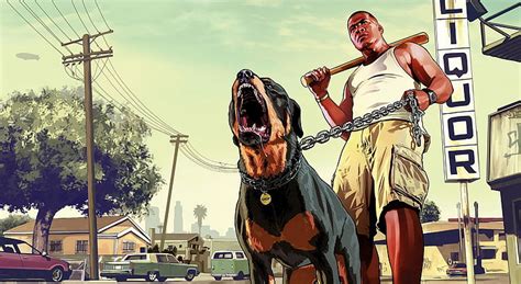 Hd Wallpaper Gta V Franklin Grand Theft Auto 5 Game Wallpaper Games