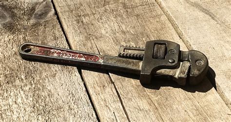 Vintage Billings Pipe Wrench 10 Plumbers Tool Silver And Etsy
