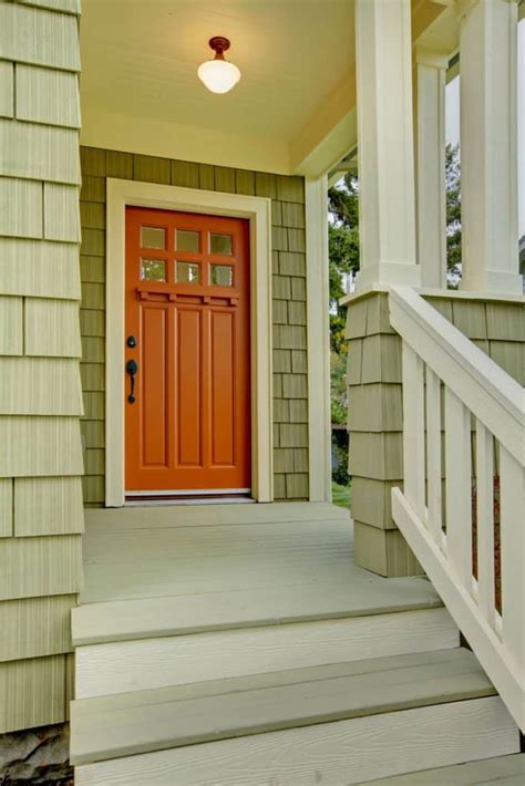 Best Front Door Color For A Green House Color Combos In Pictures