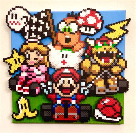 Mario Perler Beads Pixel Art Super Mario Bros Video Game Ph