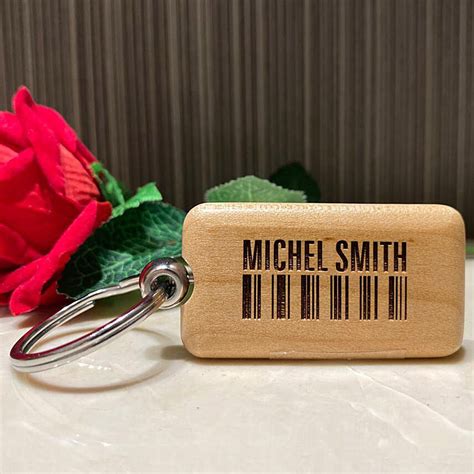 Online Wooden Keychain Personalised With Name T Delivery In Uae Fnp