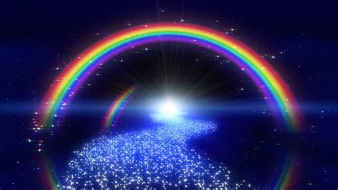 Rainbow In Space Way 스톡 동영상 비디오 691414 Shutterstock