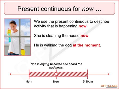 'be' verb am, is, are… + present participle. How to Teach the Present Continuous Tense - Off2Class