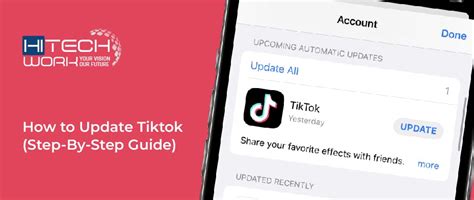 How To Update Tiktok Step By Step Guide