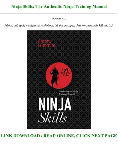 Read Book Pdf Ninja Skills The Authentic Ninja Training Manual Full