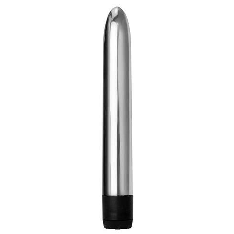 Trinity 7 Inch Slim Silver Vibrator