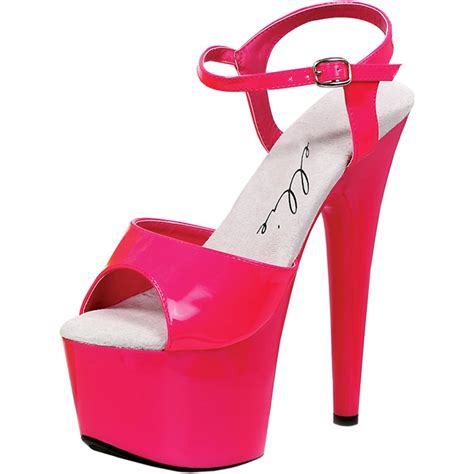 Summitfashions Fabulous Neon Pink High Heels Womens 7 Inch Stiletto