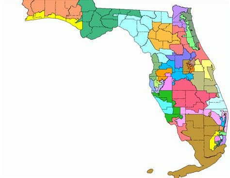Florida Congressional Districts Map 2018 Printable Maps