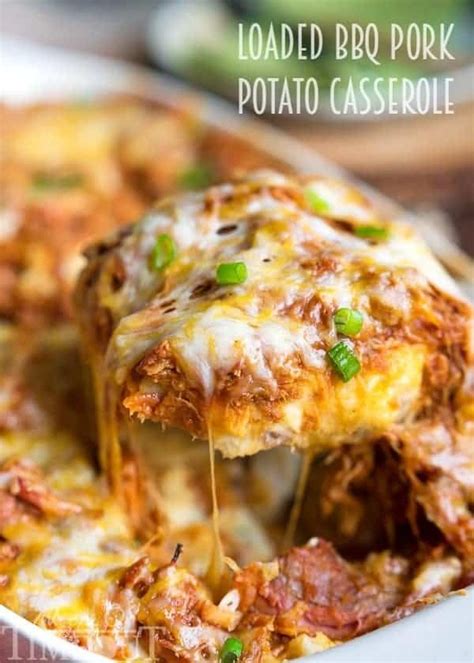 This leftover pork pot pie recipe calls for making your own pie crust, but feel free to use a prepared puff. Loaded BBQ Pork Potato Casserole | Recipe in 2020 | Pork ...
