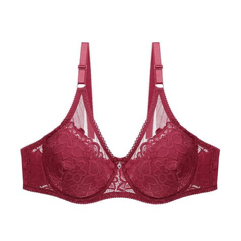 Ltra Thin Perspective Lace Sexy Bra Spring Summer Winter Gather Bra Plus Size Underwear Bra