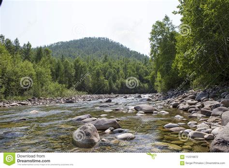 Mountain River In Siberia Stock Photo Image Of North 112316872