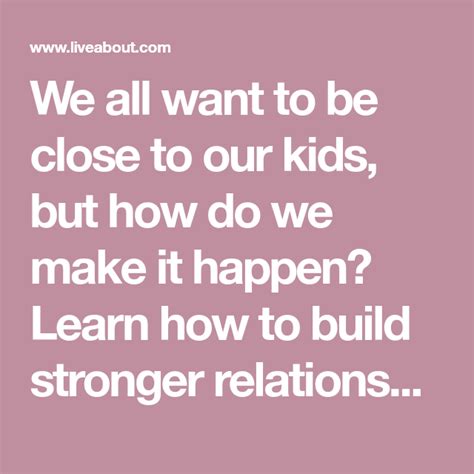 Relationships Relationship Strong Relationship Kids