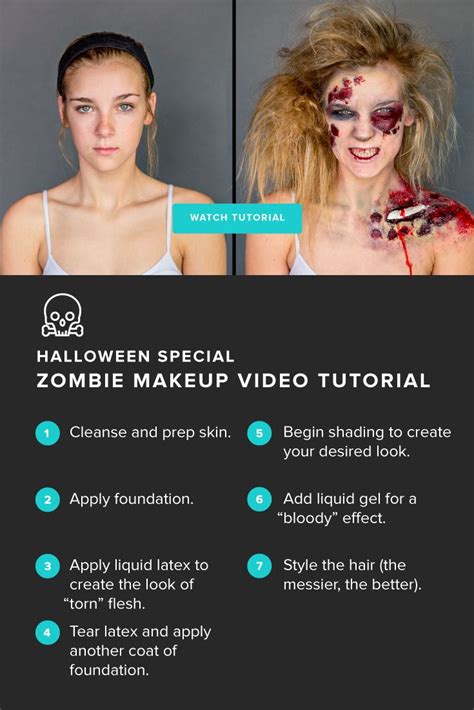 The Ultimate Zombie Makeup Tutorial Video In 2023 Zombie Makeup Zombie Face Makeup Zombie