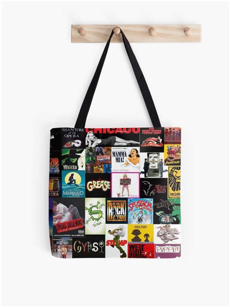 Broadway Musical Collage 2 Tote Bag For Sale By Ryaneliz91 Redbubble