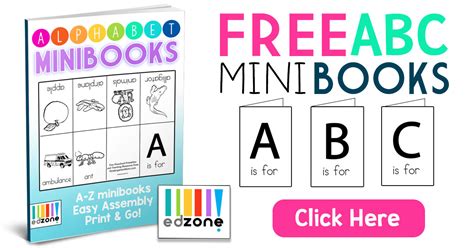 Alphabet Mini Books Printable Free Printable Templates