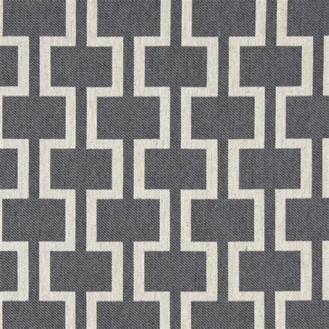 Grey And Off White Contemporary Geometric Is Upholstery Fabric By The
