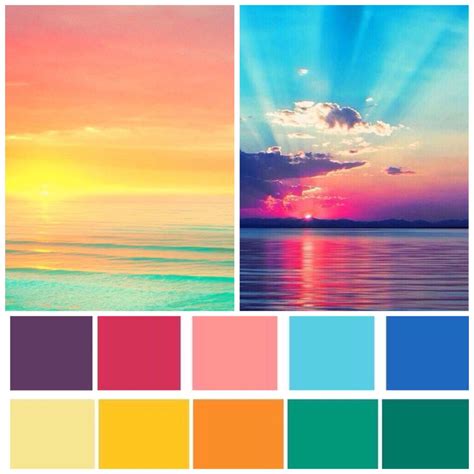 Color Theme Vibrant And Vivid Sunset Colors Sunset Colors Tropical