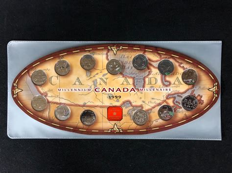1999 CANADIAN MILLENNIUM QUARTERS SET (ROYAL CANADIAN MINT)