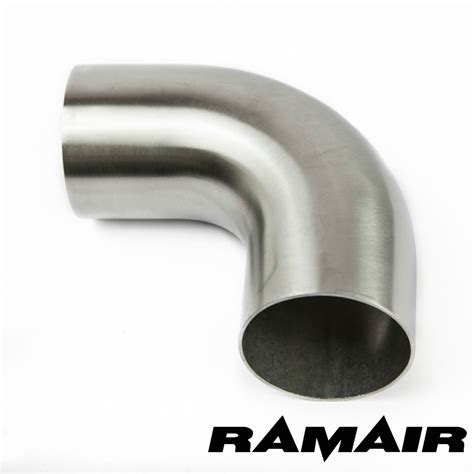 25 Inch 63mm 90 Degree Mandrel 1d 304 Stainless Steel Exhaust Bend