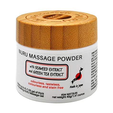 Nuru Massage Gel Therapy Powder G Seaweed Green Tea Made In