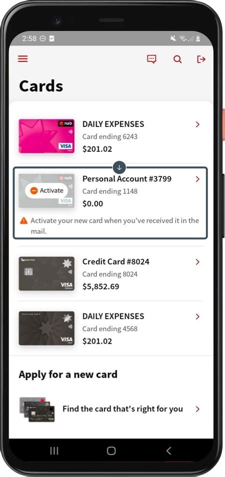 How To Activate A Card Online Banking Guide Nab