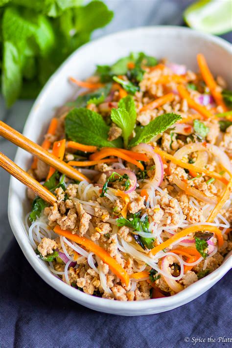 282 recipes in this collection. Thai Minced Pork Over Rice Noodle (Larb) - Spice the Plate