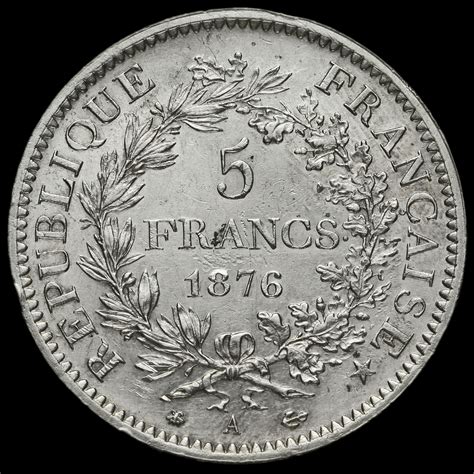 France 1876 Silver 5 Francs