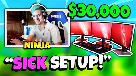 Ninja Fortnite Gaming Setup V Bucks Free Live