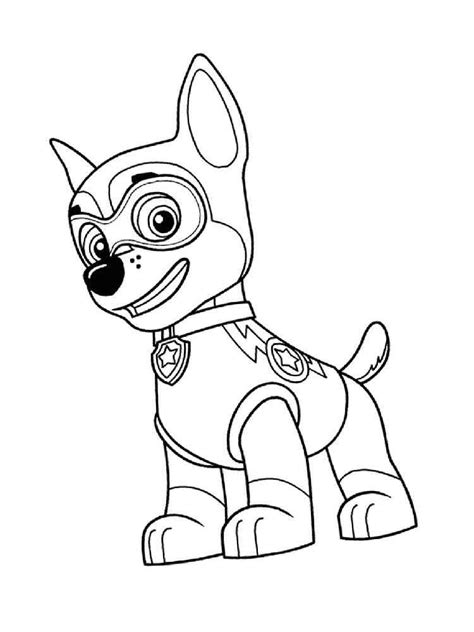 Paw Patrol Mighty Pups Coloring Pages