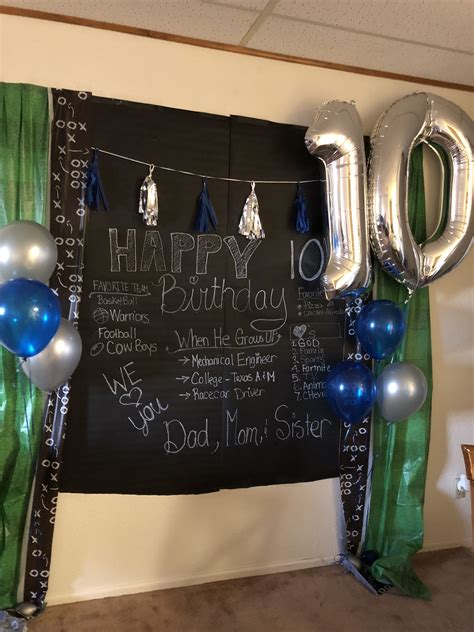 Best 10th birthday party ideas for girls from 377 best teen tween party ideas images on pinterest.source image: 10th birthday boy backdrop | Boys birthday party games ...
