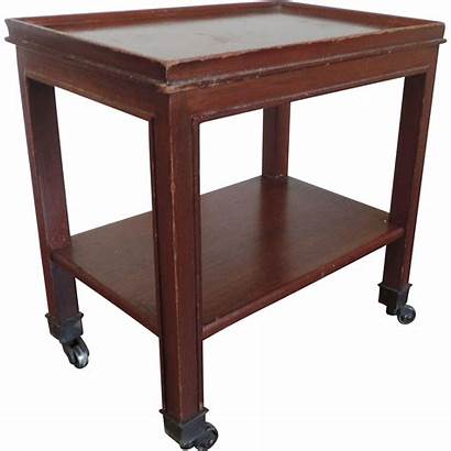 Side Mahogany Tier Occasional Casters Lane Caddy