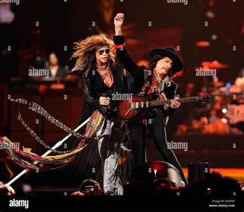 Steven Tyler And Joe Perry Of Aerosmith Performing In Concert Tampa