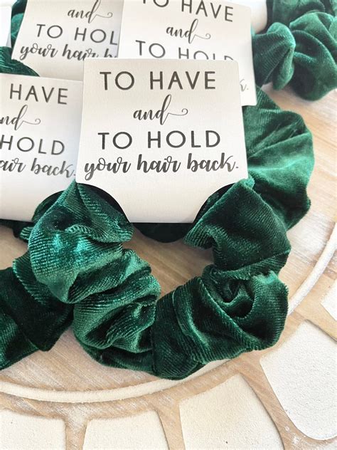 To Have And To Hold Scrunchies Bridesmaid Proposal Scrunchie Etsy Bachelorette Party Hair